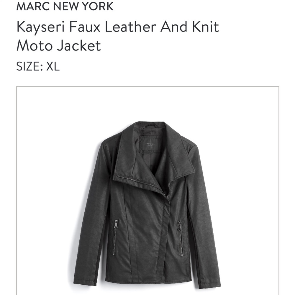 Faux Leather Moto Jacket